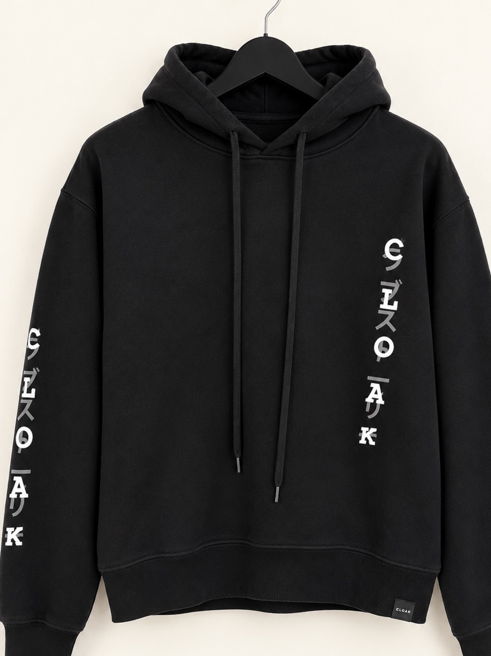 CLOAK Hidden in Plain Sight Anime Graphic Black Hoodie Size Small
